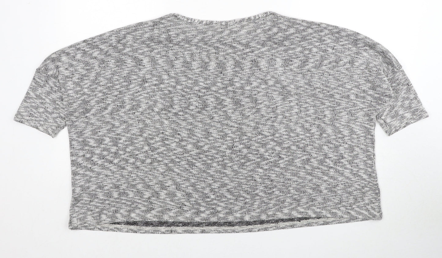 River Island Womens Grey Round Neck Polyester Pullover Jumper Size 12