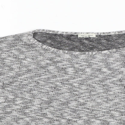 River Island Womens Grey Round Neck Polyester Pullover Jumper Size 12