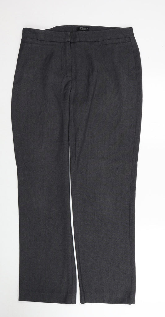 Womens UK Size 14 Papaya Regular Fit  Grey Trousers