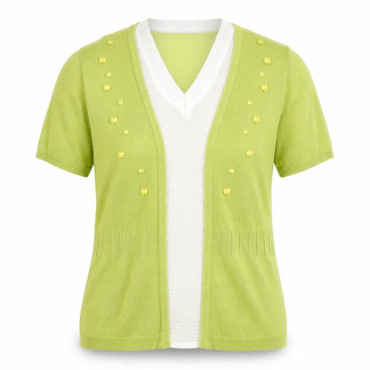 Womens UK Size 10 Per Una Green Pullover Jumper