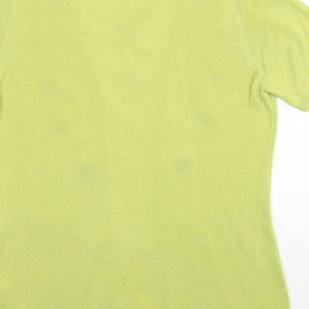 Womens UK Size 10 Per Una Green Pullover Jumper