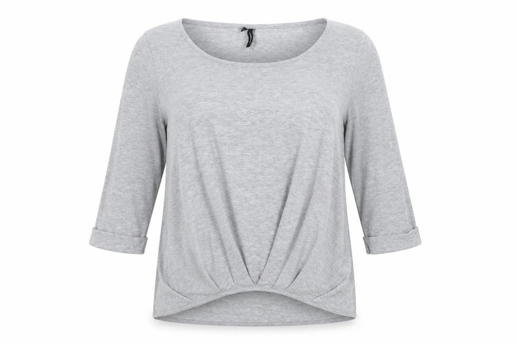 Womens UK Size S VERO MODA Grey Basic T-Shirt