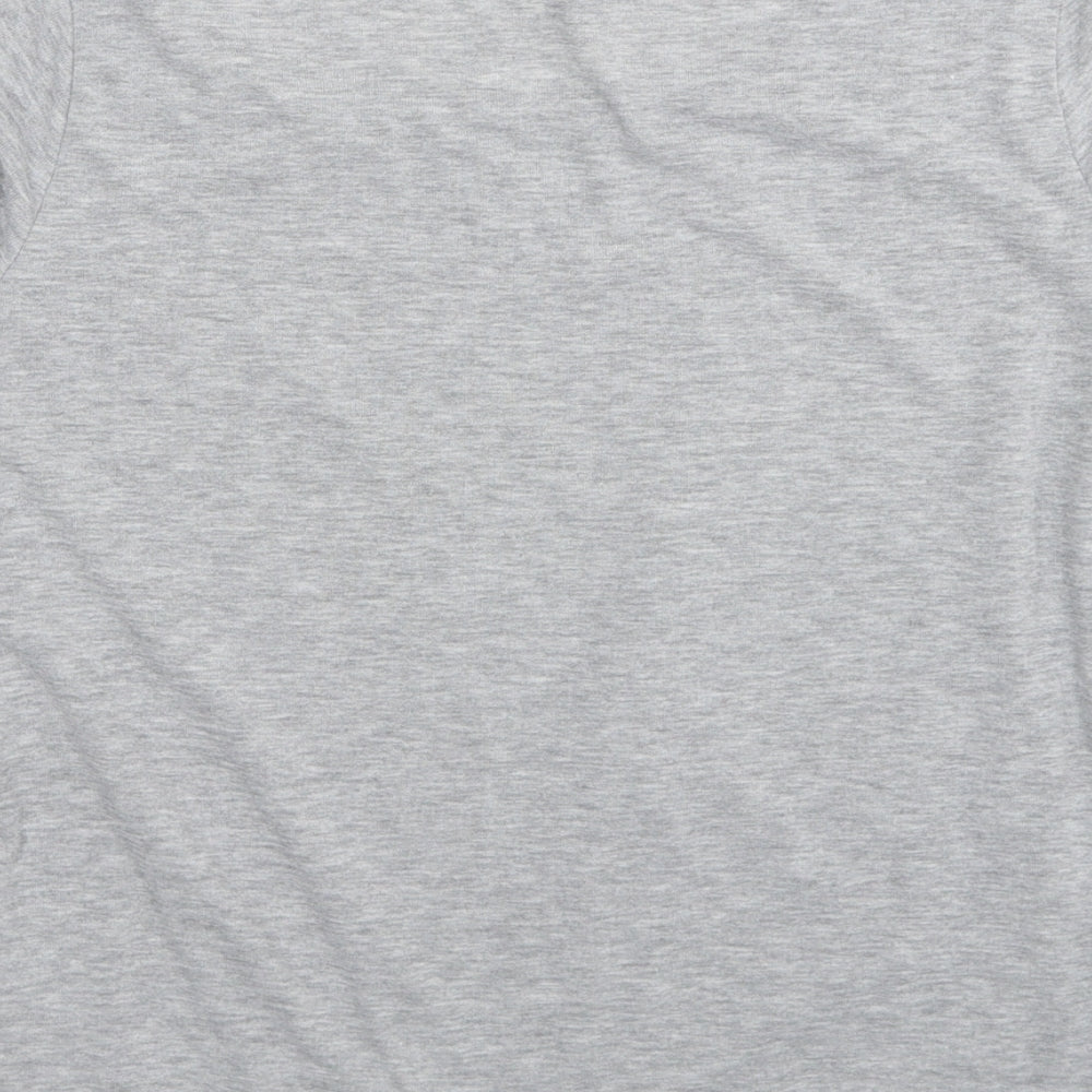 Womens UK Size S VERO MODA Grey Basic T-Shirt