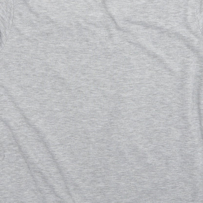 Womens UK Size S VERO MODA Grey Basic T-Shirt