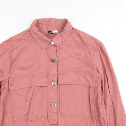 Womens UK Size XS H&M Pink Basic Blouse