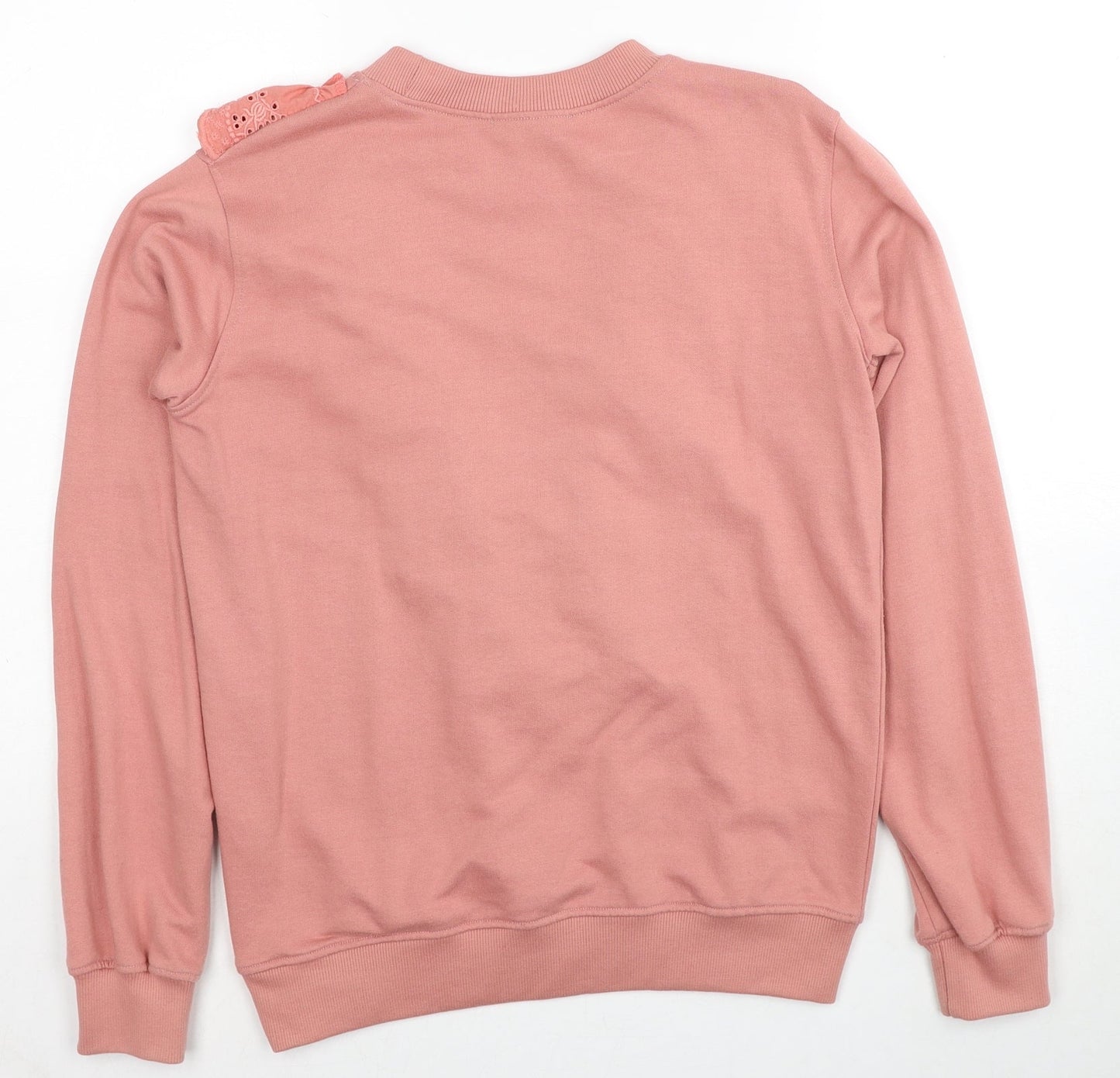 Missguided Womens Pink Polyester Pullover Sweatshirt Size 8