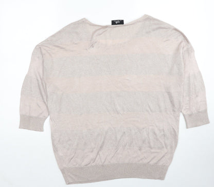 Womens UK Size L Wallis Pink Pullover Jumper
