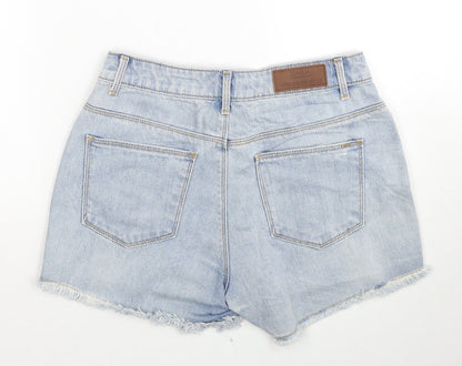 Only Womens Blue Cotton Hot Pants Shorts Size 29 in Regular Zip