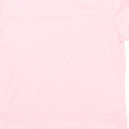 Sonoma Girls Pink Cotton Basic T-Shirt Size 6 Years Round Neck Pullover