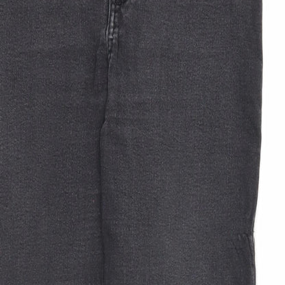 Topshop Womens Black Cotton Skinny Jeans Size 28 in L30 in Regular Zip