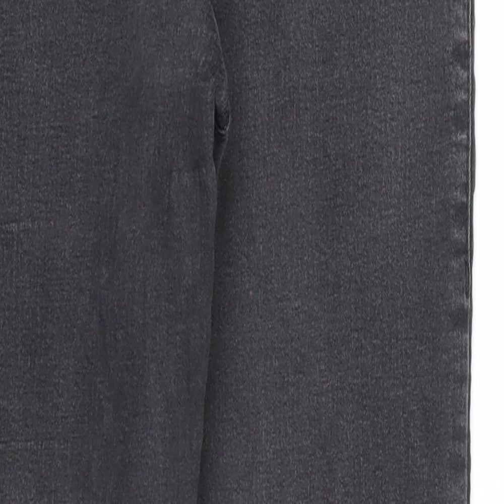 Topshop Womens Black Cotton Skinny Jeans Size 28 in L30 in Regular Zip