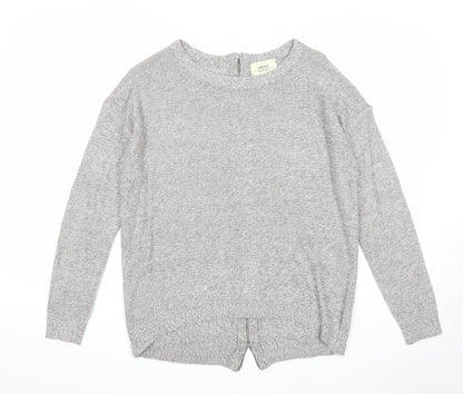 Womens UK Size S Papaya Grey Pullover Jumper