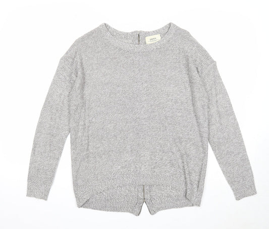 Womens UK Size S Papaya Grey Pullover Jumper