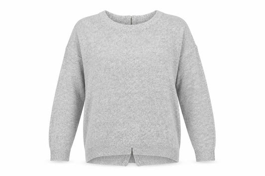 Womens UK Size S Papaya Grey Pullover Jumper
