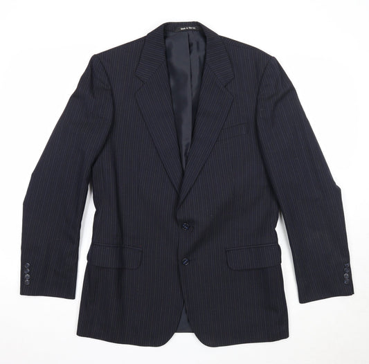 Mens UK Size 38 St Michael Regular Blue Suit Jacket
