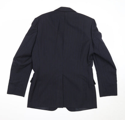 Mens UK Size 38 St Michael Regular Blue Suit Jacket