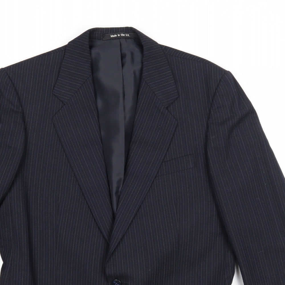 Mens UK Size 38 St Michael Regular Blue Suit Jacket