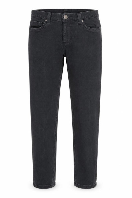 Mens UK Size 28 in Denim & Co. Regular Fit Straight Black Jeans