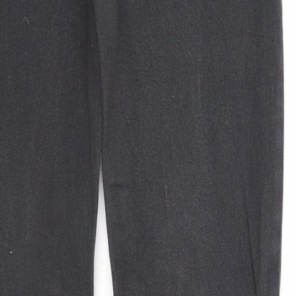 Denim & Co. Mens Black Cotton Straight Jeans Size 28 in L32 in Regular Zip