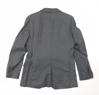 Mens UK Size 38 Preworn Regular Grey Suit Jacket