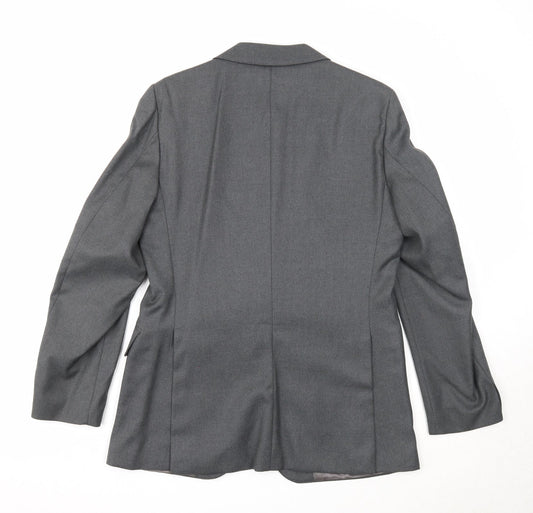 Mens UK Size 38 Preworn Regular Grey Suit Jacket