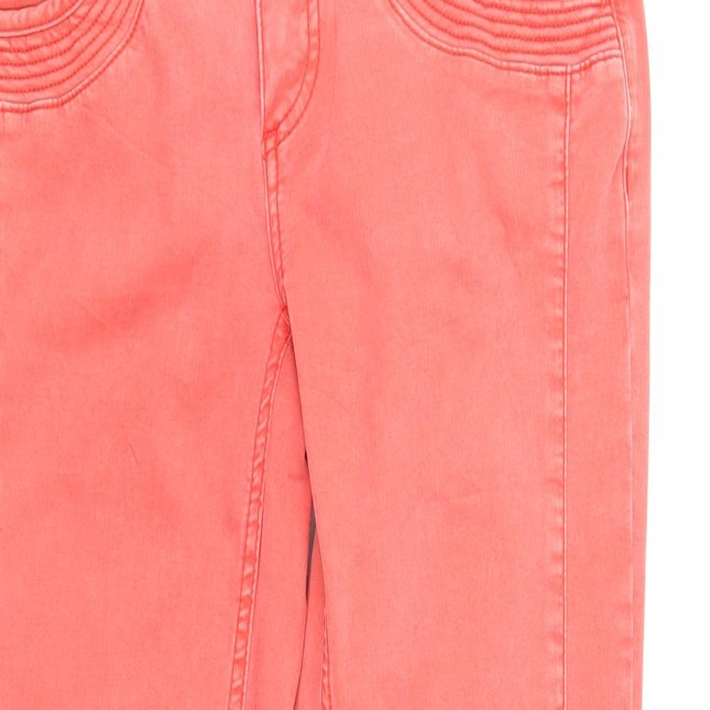 Womens UK Size 26 in Street One Regular Fit Straight Pink Jeans