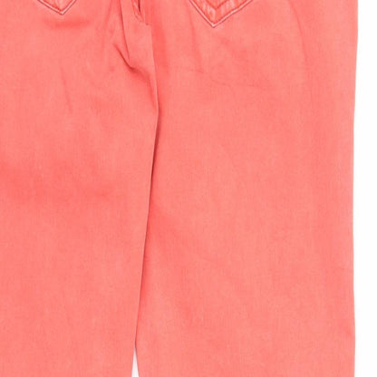 Womens UK Size 26 in Street One Regular Fit Straight Pink Jeans
