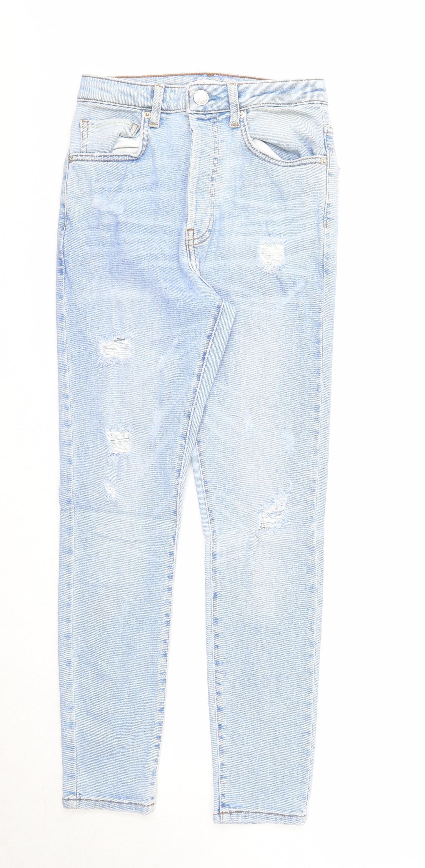 FOREVER 21 Womens Blue Cotton Skinny Jeans Size 26 in Regular Zip