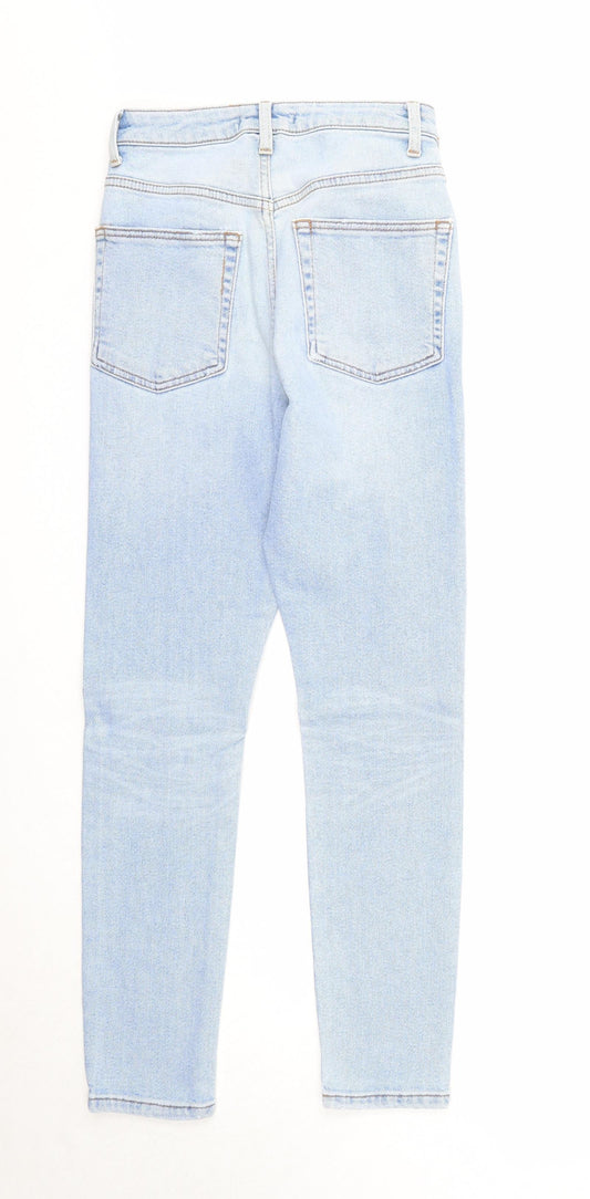 FOREVER 21 Womens Blue Cotton Skinny Jeans Size 26 in Regular Zip