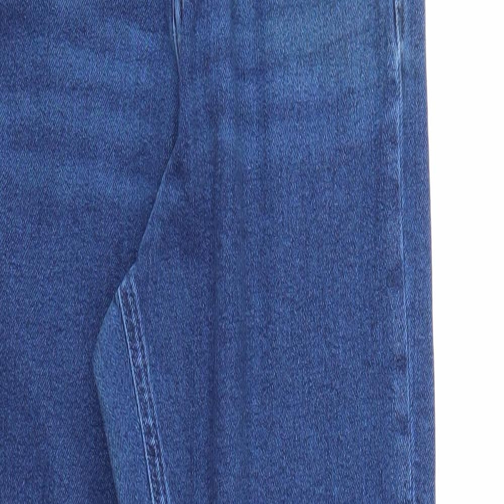 ASOS Mens Blue Cotton Straight Jeans Size 26 in L32 in Regular Zip