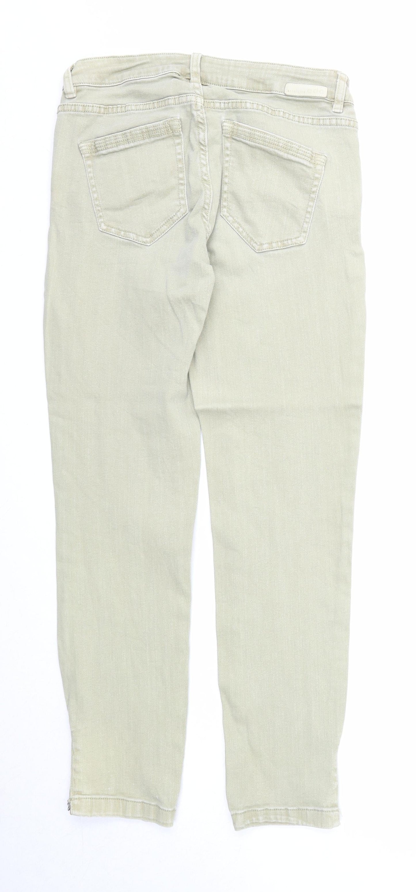 EDC Womens Green Cotton Straight Jeans Size 34 in Regular Zip