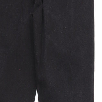 Denim & Co. Womens Black Cotton Skinny Jeans Size 8 Regular Zip