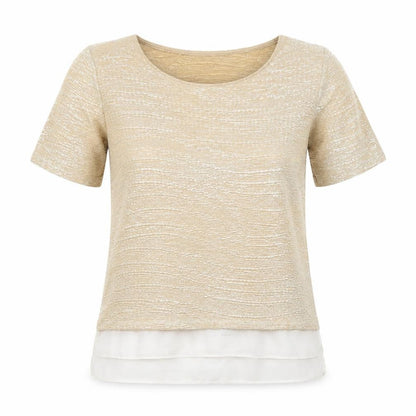 Womens UK Size 8 TU Gold Basic Blouse