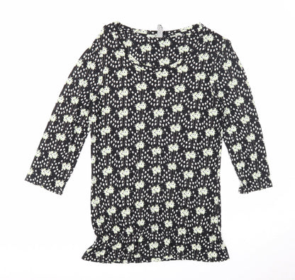 Womens UK Size 10 NEXT Black Basic Blouse