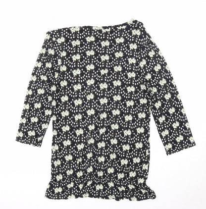 Womens UK Size 10 NEXT Black Basic Blouse