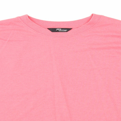 Jane Norman Womens Pink Cotton Pullover Sweatshirt Size L Pullover