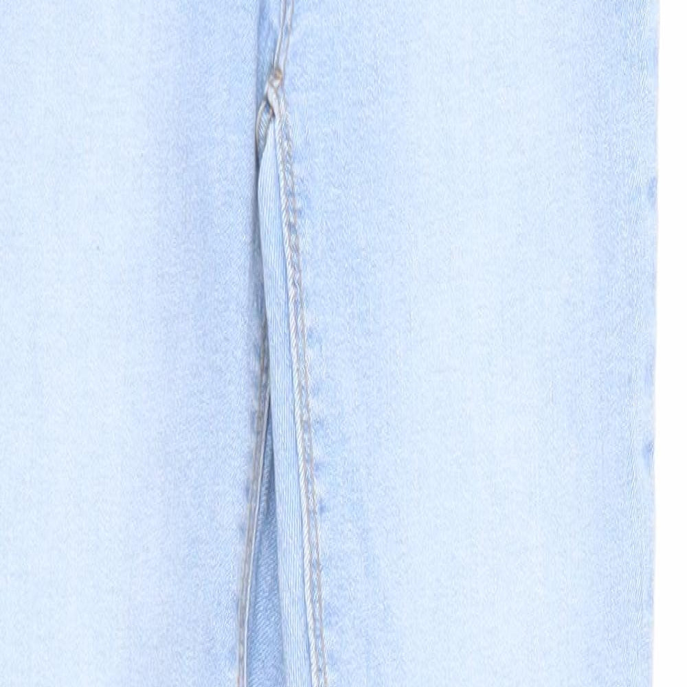 Denim & Co. Womens Blue Cotton Skinny Jeans Size 6 Regular Zip - Waist Size 21 inches