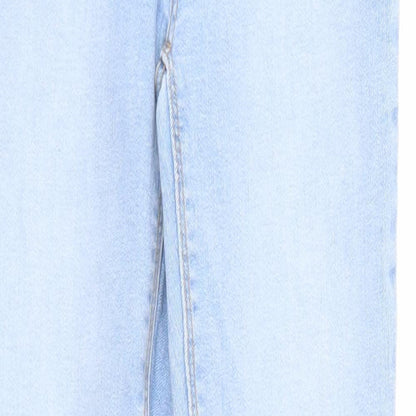 Denim & Co. Womens Blue Cotton Skinny Jeans Size 6 Regular Zip - Waist Size 21 inches