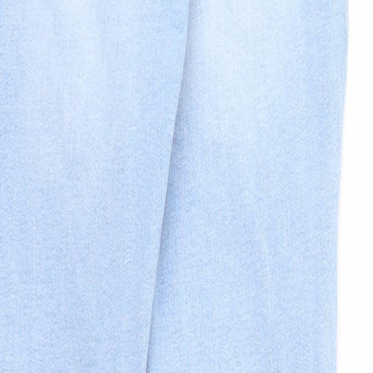 Denim & Co. Womens Blue Cotton Skinny Jeans Size 6 Regular Zip - Waist Size 21 inches