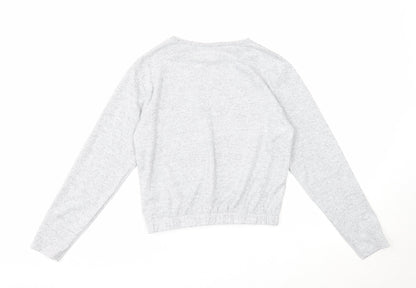 I love girls wear Girls Grey Polyester Pullover Sweatshirt Size 11 Years Pullover - Love