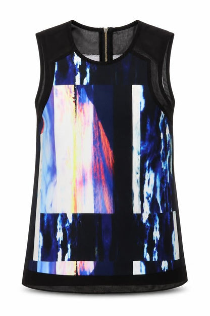 Womens UK Size S Warehouse Black Basic Tank