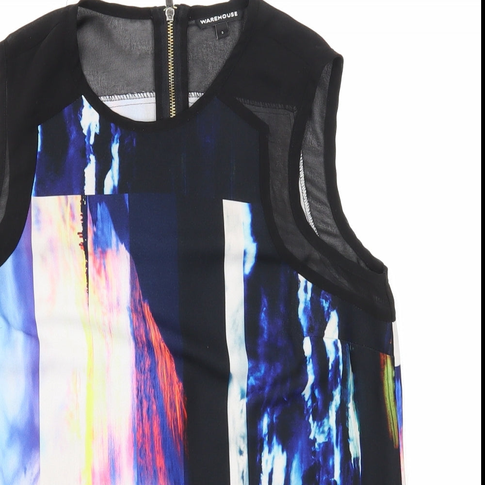 Womens UK Size S Warehouse Black Basic Tank