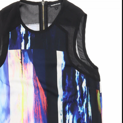 Womens UK Size S Warehouse Black Basic Tank