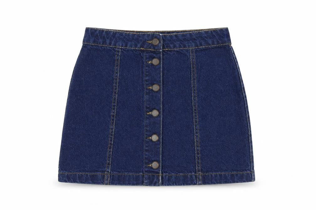 Womens UK Size 6 New Look A-Line Denim Skirt