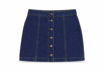 Womens UK Size 6 New Look A-Line Denim Skirt