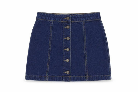 Womens UK Size 6 New Look A-Line Denim Skirt