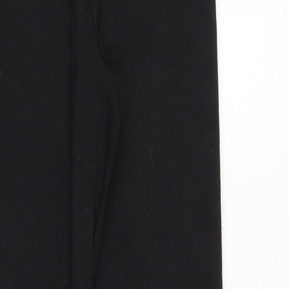Topshop Womens Black Cotton Jegging Jeans Size 26 in Slim Zip