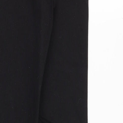 Topshop Womens Black Cotton Jegging Jeans Size 26 in Slim Zip