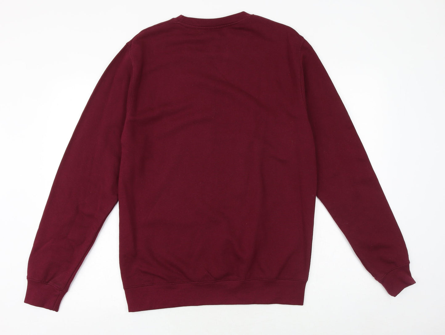 Awdis Mens Purple Cotton Pullover Sweatshirt Size M - Christmas Rugby