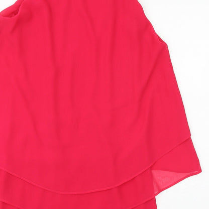 NAF NAF Womens Pink Polyester Shift Size M Round Neck Pullover